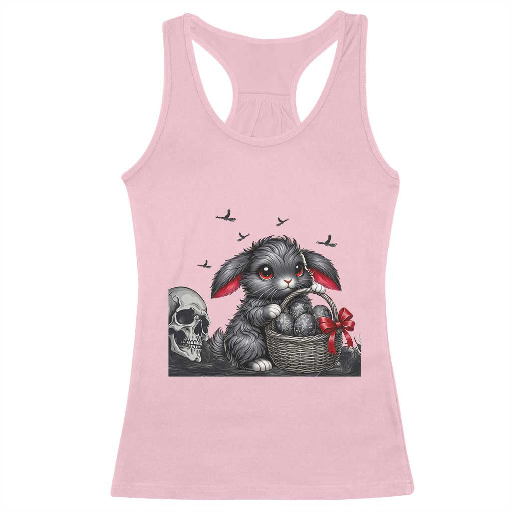 Gothic Easter Bunny Racerback Tank Top Dark Aesthetic Rabbit Gift TS12 Light Pink Print Your Wear