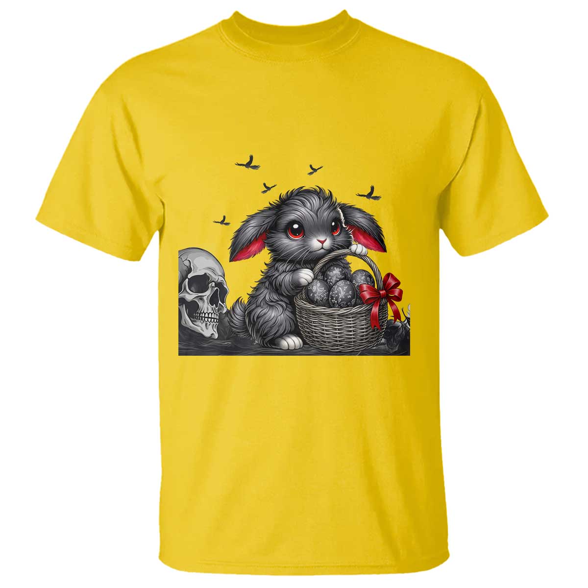 Gothic Easter Bunny T Shirt Dark Aesthetic Rabbit Gift TS12 Daisy Print Your Wear
