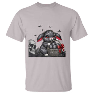 Gothic Easter Bunny T Shirt Dark Aesthetic Rabbit Gift TS12 Ice Gray Print Your Wear