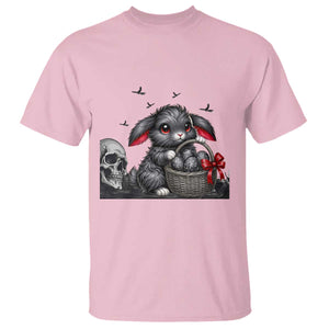 Gothic Easter Bunny T Shirt Dark Aesthetic Rabbit Gift TS12 Light Pink Print Your Wear