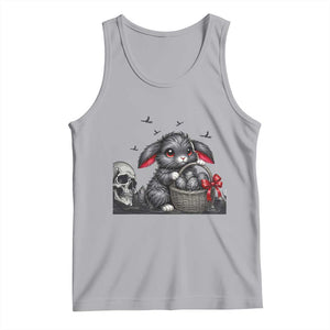 Gothic Easter Bunny Tank Top Dark Aesthetic Rabbit Gift TS12 Athletic Heather Print Your Wear