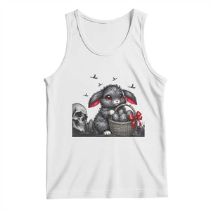 Gothic Easter Bunny Tank Top Dark Aesthetic Rabbit Gift TS12 White Print Your Wear