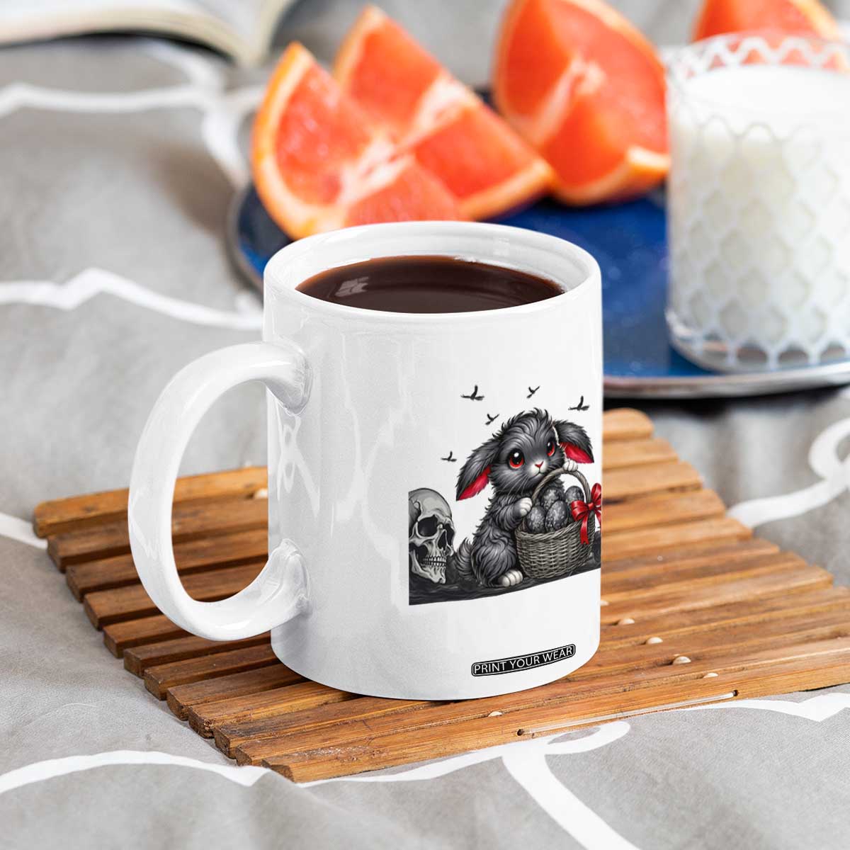 Gothic Easter Bunny Coffee Mug Dark Aesthetic Rabbit Gift TS12 Print Your Wear