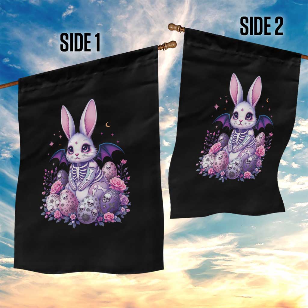 Cute Spooky Easter Bunny Garden Flag Pastel Goth Rabbit Gift TS12 Print Your Wear