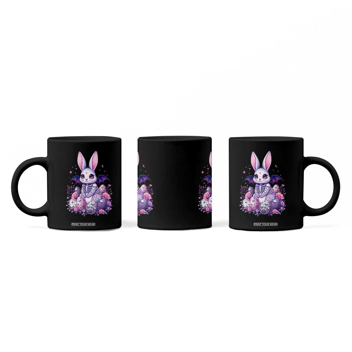 Cute Spooky Easter Bunny Coffee Mug Pastel Goth Rabbit Gift TS12 Print Your Wear