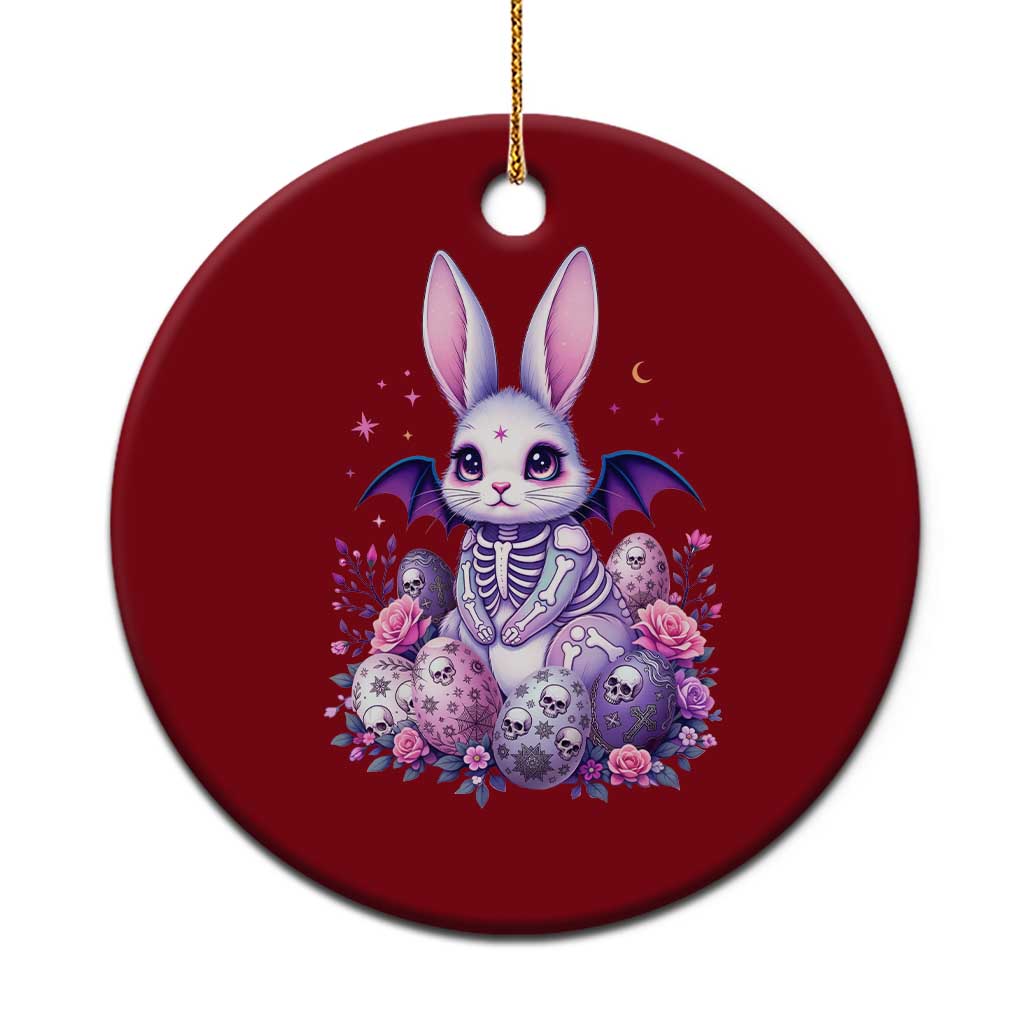 Cute Spooky Easter Bunny Ceramic Ornament Pastel Goth Rabbit Gift TS12 1pc Red Print Your Wear