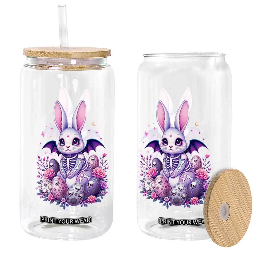 Cute Spooky Easter Bunny Glass Can Pastel Goth Rabbit Gift TS12 Print Your Wear
