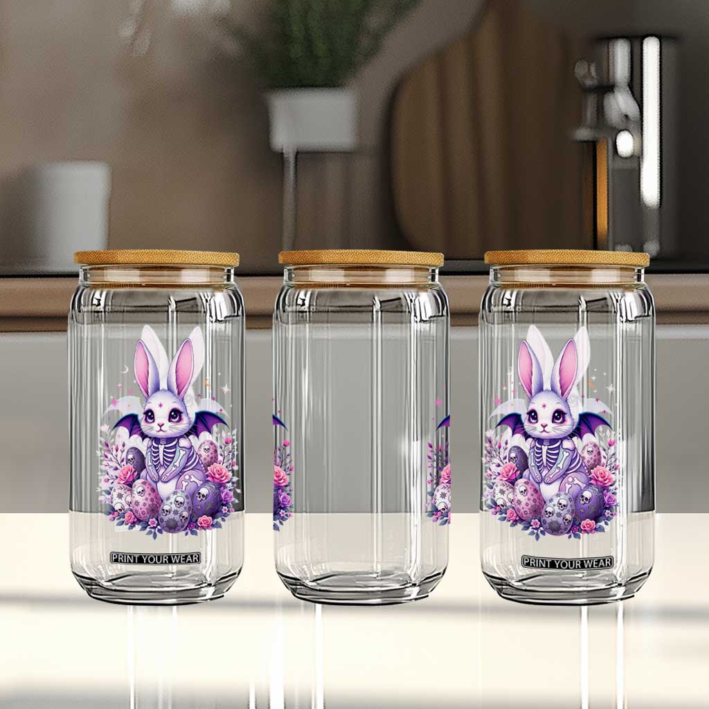 Cute Spooky Easter Bunny Glass Can Pastel Goth Rabbit Gift TS12 Print Your Wear