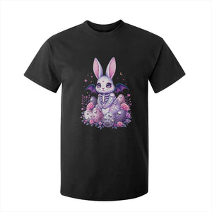 Cute Spooky Easter Bunny T Shirt For Kid Pastel Goth Rabbit Gift TS12 Black Print Your Wear