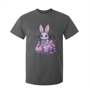 Cute Spooky Easter Bunny T Shirt For Kid Pastel Goth Rabbit Gift TS12 Dark Heather Print Your Wear
