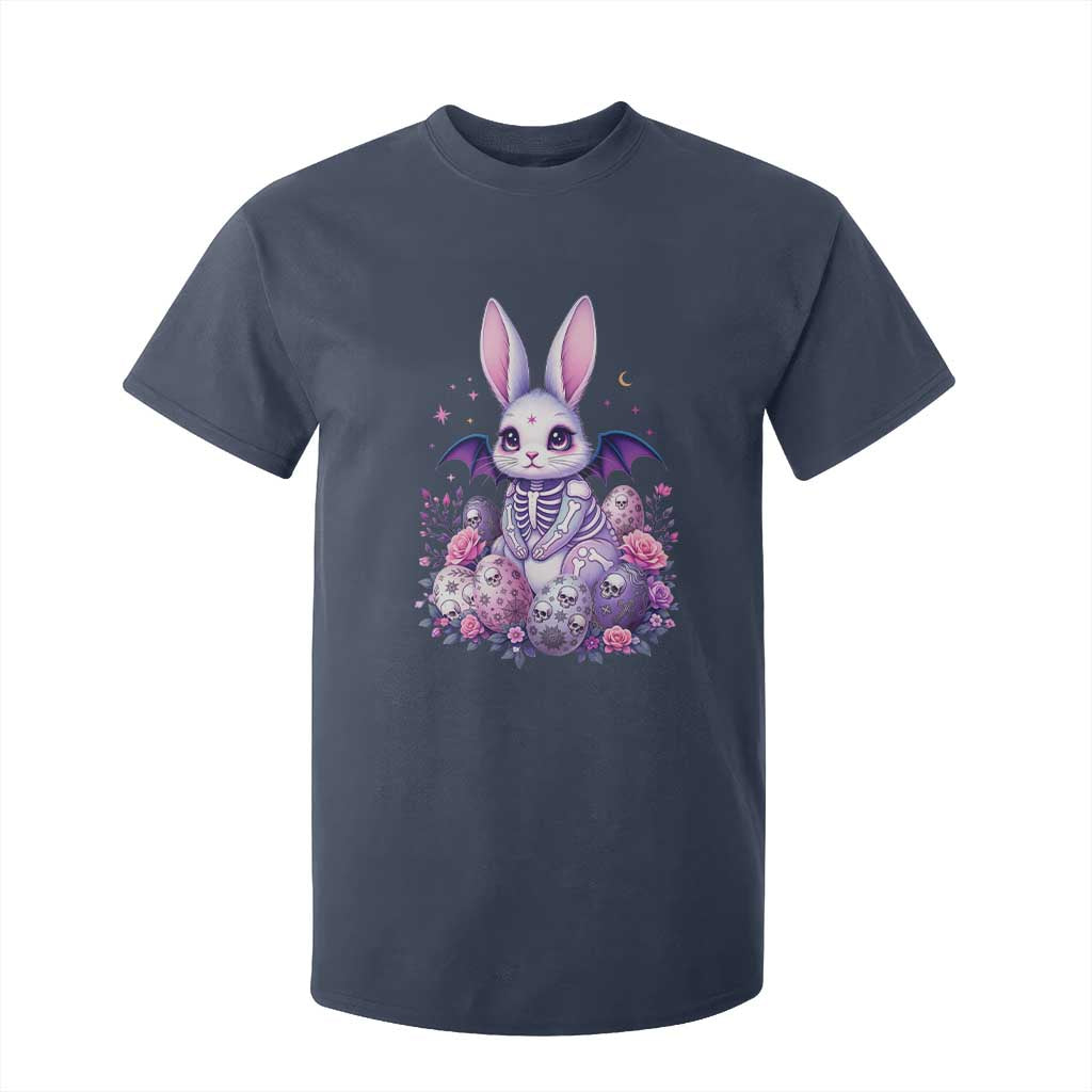 Cute Spooky Easter Bunny T Shirt For Kid Pastel Goth Rabbit Gift TS12 Navy Print Your Wear