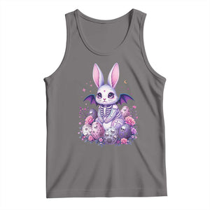 Cute Spooky Easter Bunny Tank Top Pastel Goth Rabbit Gift TS12 Deep Heather Print Your Wear