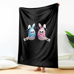 Gothic Easter Gift Throw Blanket Skeleton Hands Holding Easter Eggs TS12 Print Your Wear