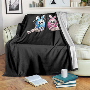 Gothic Easter Gift Throw Blanket Skeleton Hands Holding Easter Eggs TS12 Print Your Wear