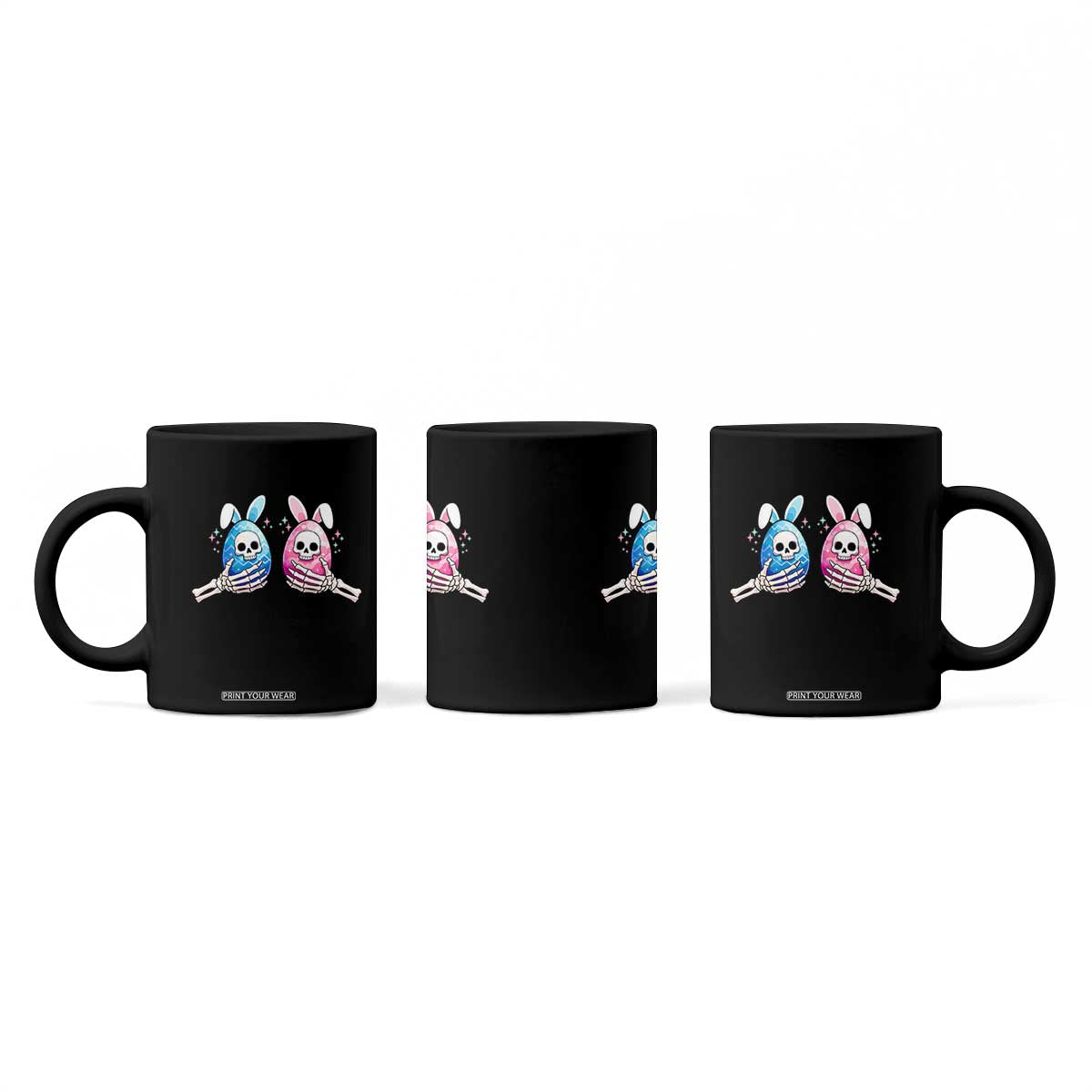 Gothic Easter Gift Coffee Mug Skeleton Hands Holding Easter Eggs TS12 Print Your Wear