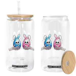 Gothic Easter Gift Glass Can Skeleton Hands Holding Easter Eggs TS12 Print Your Wear