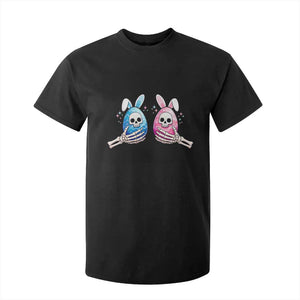 Gothic Easter Gift T Shirt For Kid Skeleton Hands Holding Easter Eggs TS12 Black Print Your Wear