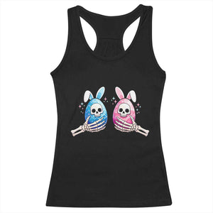 Gothic Easter Gift Racerback Tank Top Skeleton Hands Holding Easter Eggs TS12 Black Print Your Wear