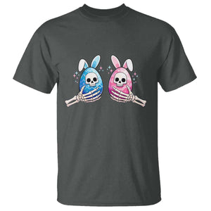 Gothic Easter Gift T Shirt Skeleton Hands Holding Easter Eggs TS12 Dark Heather Print Your Wear