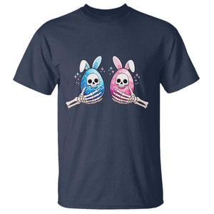 Gothic Easter Gift T Shirt Skeleton Hands Holding Easter Eggs TS12 Navy Print Your Wear