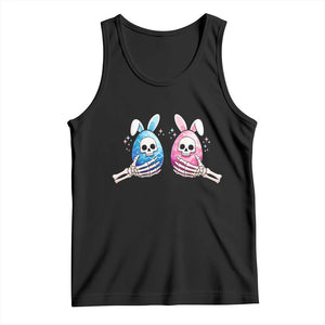 Gothic Easter Gift Tank Top Skeleton Hands Holding Easter Eggs TS12 Black Print Your Wear