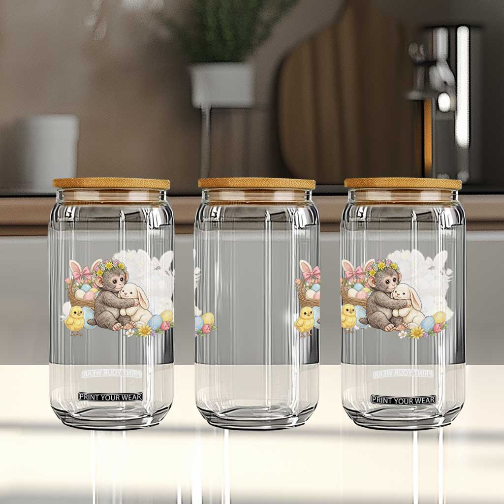 Cute Punch Baby Monkey Easter Glass Can Funny Animal Gift TS12 Print Your Wear
