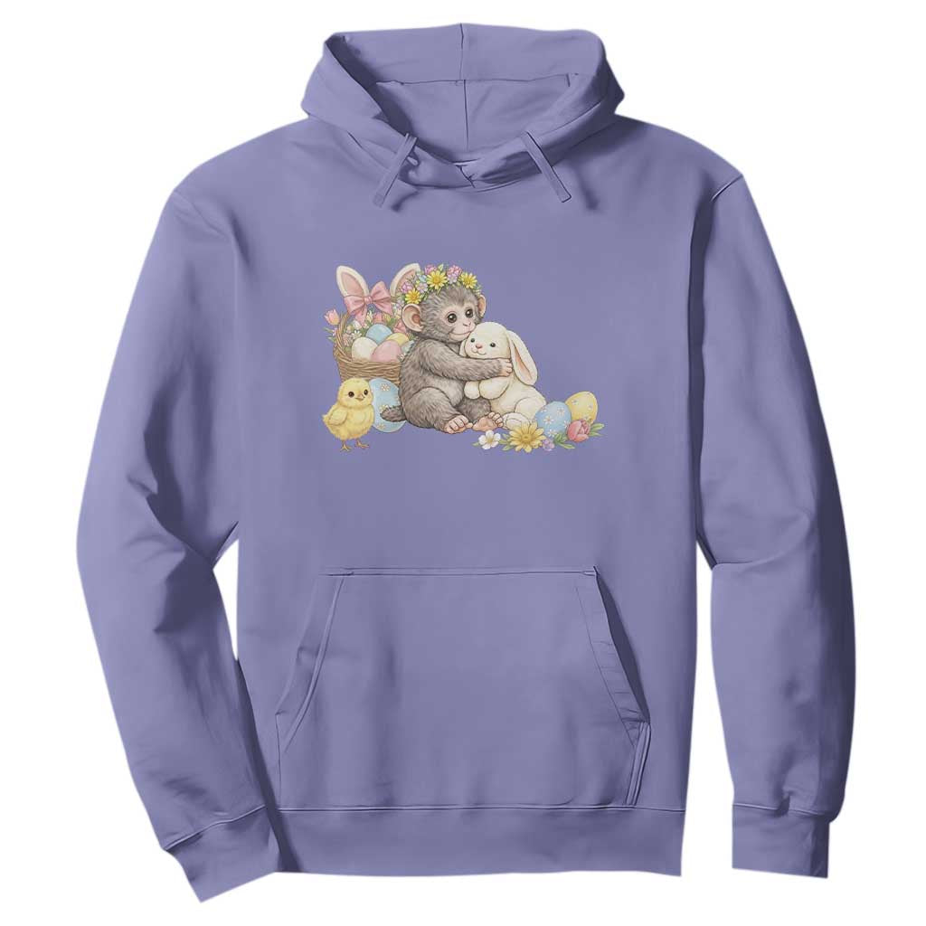 Cute Punch Baby Monkey Easter Hoodie Funny Animal Gift TS12 Violet Print Your Wear