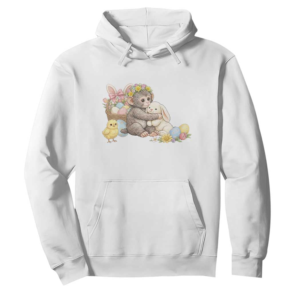Cute Punch Baby Monkey Easter Hoodie Funny Animal Gift TS12 White Print Your Wear