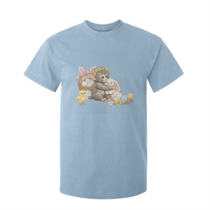 Cute Punch Baby Monkey Easter T Shirt For Kid Funny Animal Gift TS12 Light Blue Print Your Wear