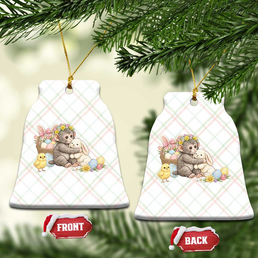 Cute Punch Baby Monkey Easter Ceramic Ornament Funny Animal Gift TS12 Print Your Wear