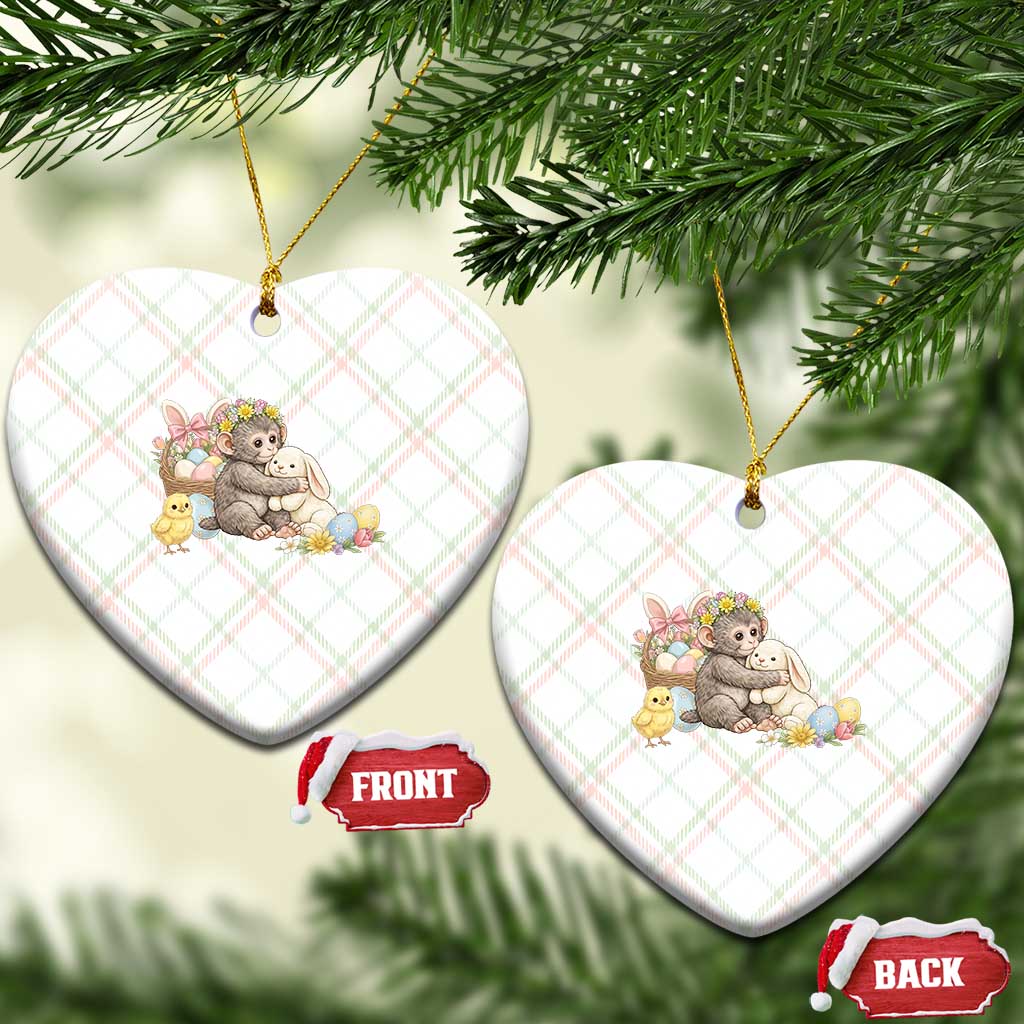 Cute Punch Baby Monkey Easter Ceramic Ornament Funny Animal Gift TS12 Print Your Wear