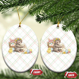 Cute Punch Baby Monkey Easter Ceramic Ornament Funny Animal Gift TS12 Print Your Wear