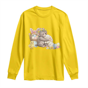 Cute Punch Baby Monkey Easter Long Sleeve Shirt Funny Animal Gift TS12 Daisy Print Your Wear