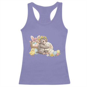 Cute Punch Baby Monkey Easter Racerback Tank Top Funny Animal Gift TS12 Violet Print Your Wear