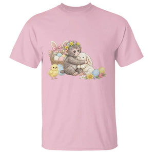 Cute Punch Baby Monkey Easter T Shirt Funny Animal Gift TS12 Light Pink Print Your Wear