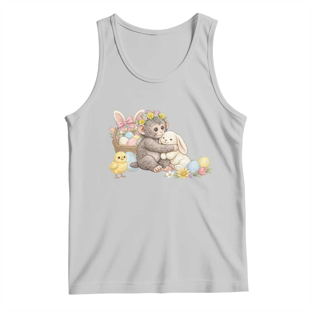 Cute Punch Baby Monkey Easter Tank Top Funny Animal Gift TS12 Ash Print Your Wear