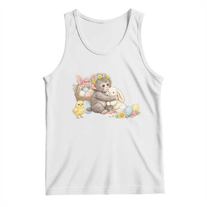 Cute Punch Baby Monkey Easter Tank Top Funny Animal Gift TS12 White Print Your Wear