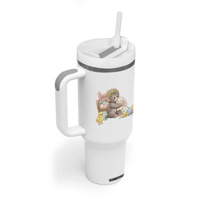 Cute Punch Baby Monkey Easter Tumbler With Handle Funny Animal Gift TS12 Print Your Wear