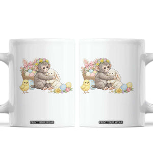Cute Punch Baby Monkey Easter Coffee Mug Funny Animal Gift TS12 White Print Your Wear