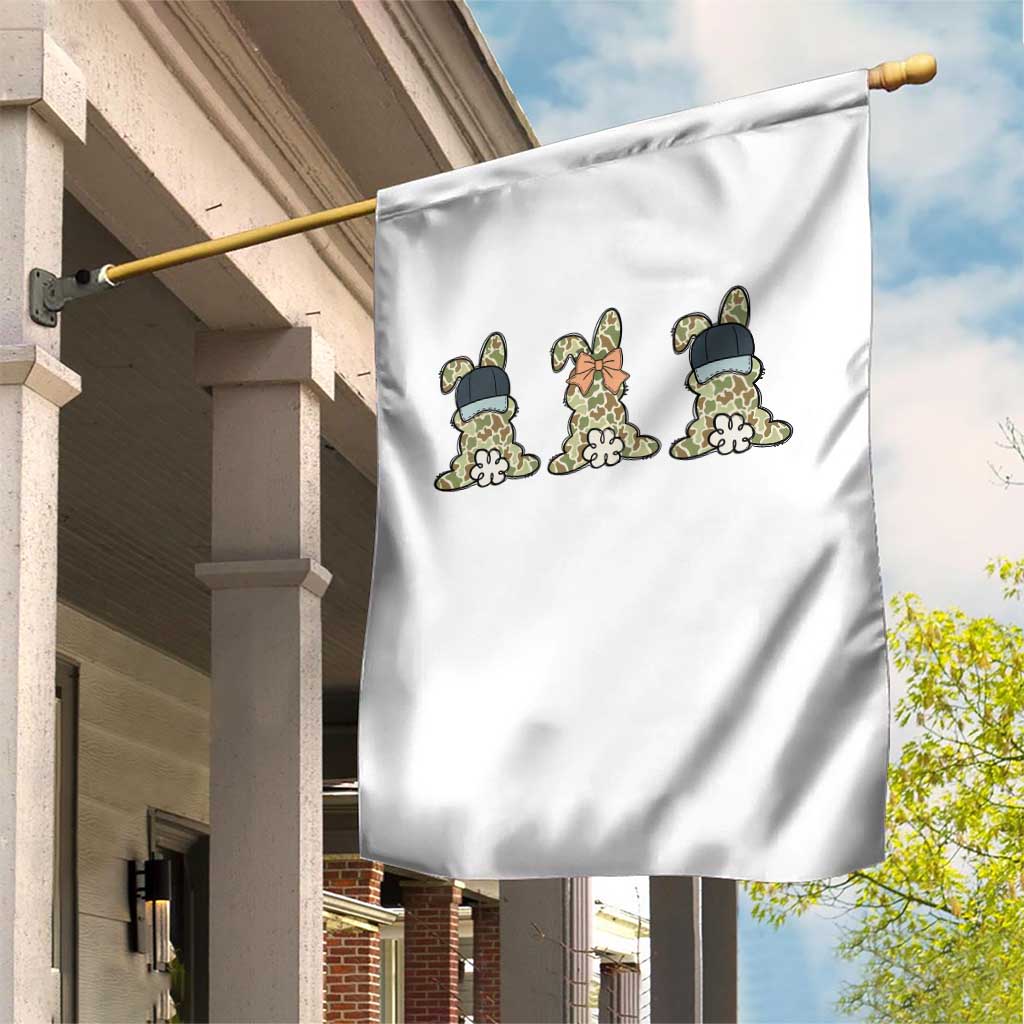 Camo Easter Bunny Garden Flag Funny Hunter Easter Gift TS12 Print Your Wear
