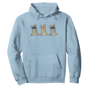 Camo Easter Bunny Hoodie Funny Hunter Easter Gift TS12 Light Blue Print Your Wear