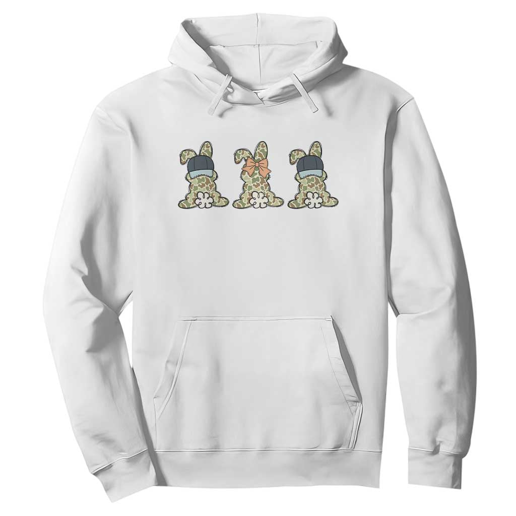 Camo Easter Bunny Hoodie Funny Hunter Easter Gift TS12 White Print Your Wear