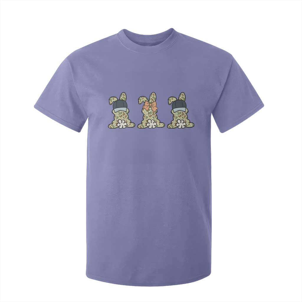 Camo Easter Bunny T Shirt For Kid Funny Hunter Easter Gift TS12 Violet Print Your Wear