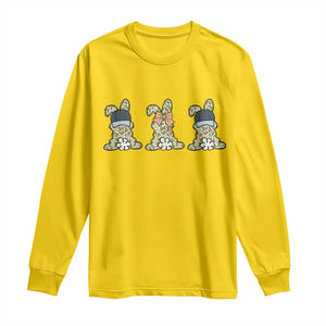 Camo Easter Bunny Long Sleeve Shirt Funny Hunter Easter Gift TS12 Daisy Print Your Wear