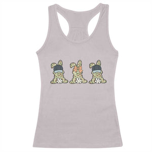 Camo Easter Bunny Racerback Tank Top Funny Hunter Easter Gift TS12 Ice Gray Print Your Wear