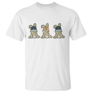 Camo Easter Bunny T Shirt Funny Hunter Easter Gift TS12 White Print Your Wear