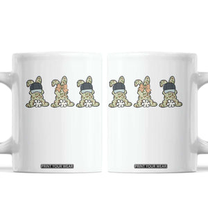 Camo Easter Bunny Coffee Mug Funny Hunter Easter Gift TS12 White Print Your Wear