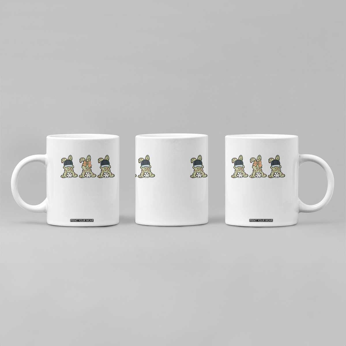 Camo Easter Bunny Coffee Mug Funny Hunter Easter Gift TS12 Print Your Wear