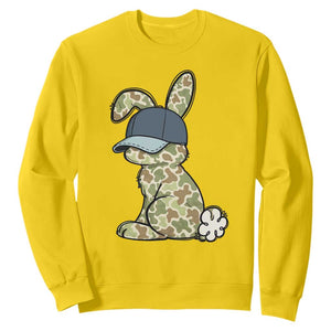 Camouflage Bunny Sweatshirt Funny Hunter Easter Gift TS12 Daisy Print Your Wear