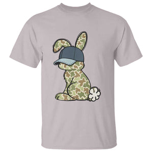 Camouflage Bunny T Shirt Funny Hunter Easter Gift TS12 Ice Gray Print Your Wear